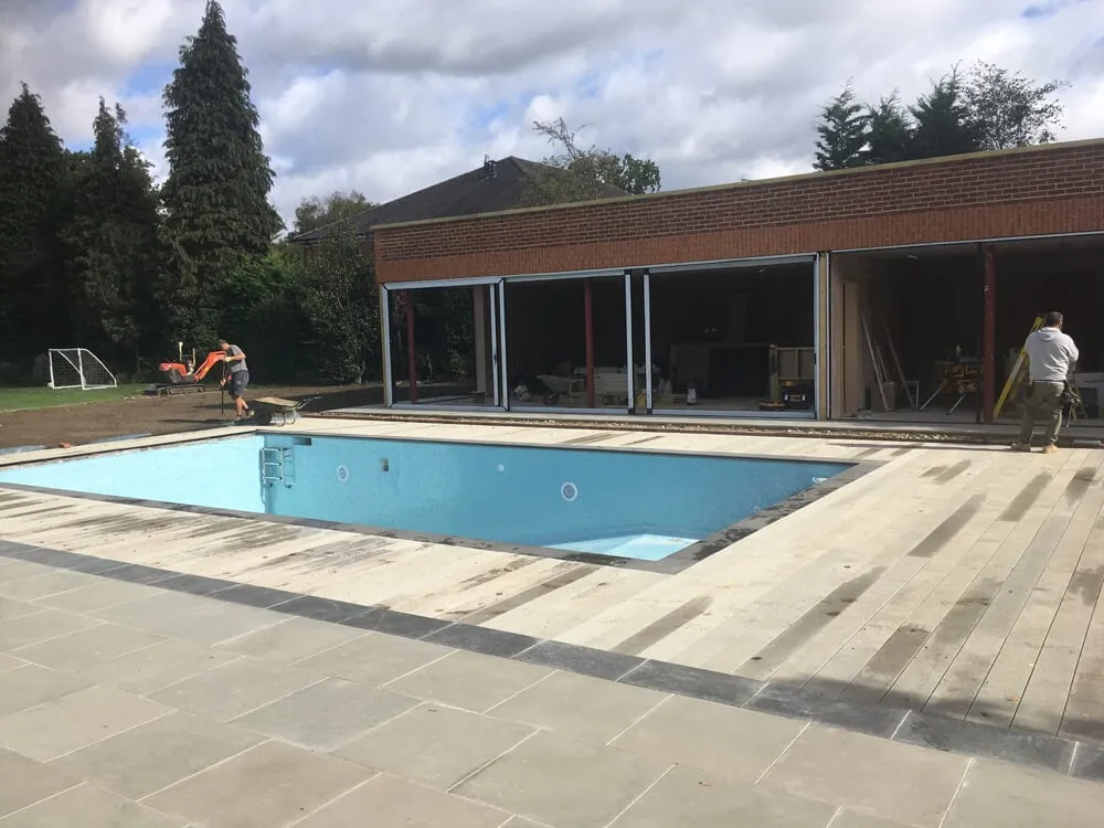 Pool house on a private estate, Cobham