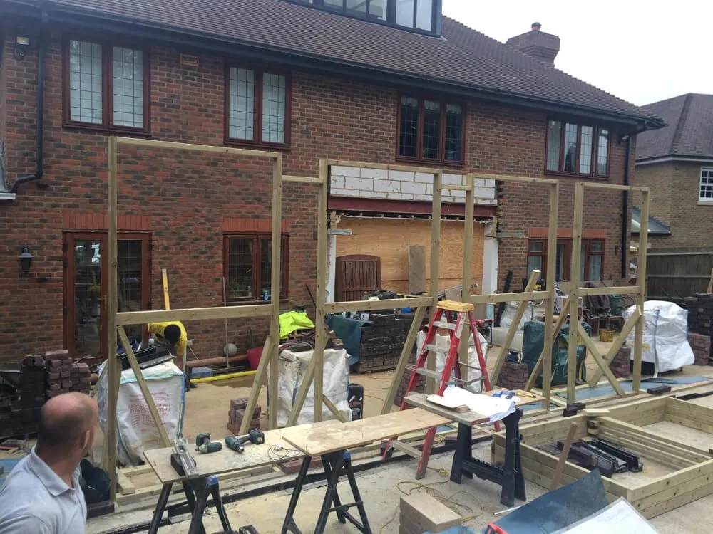 Large rear extension and landscaping, Oxshott – photo 2