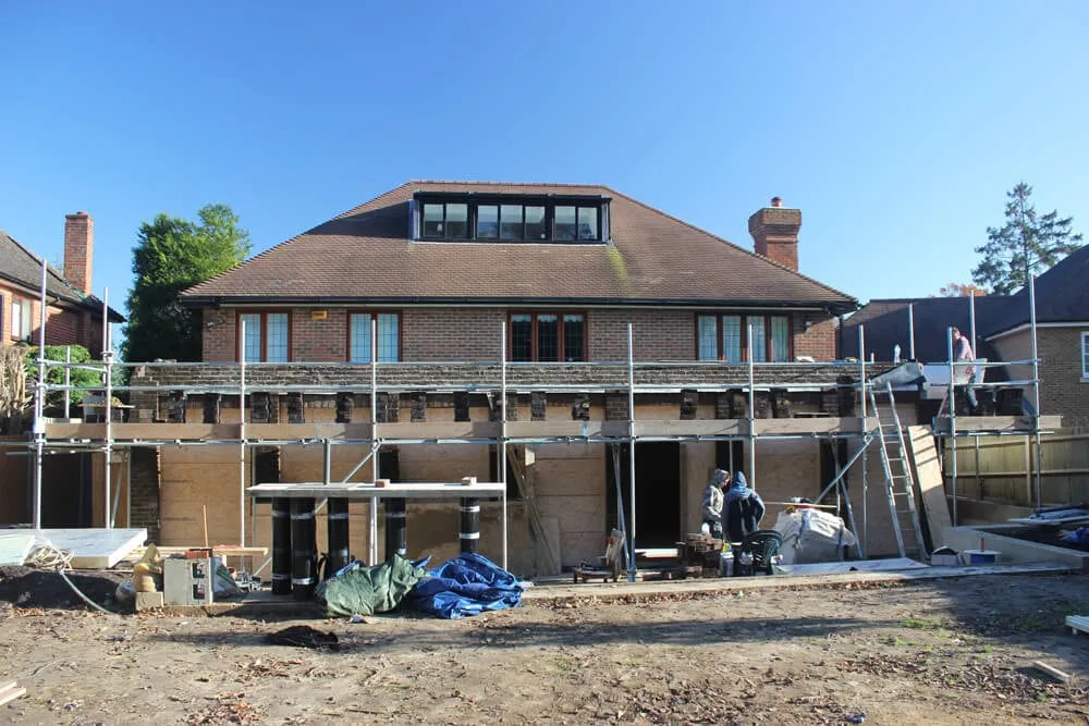 Large rear extension and landscaping, Oxshott – photo 6